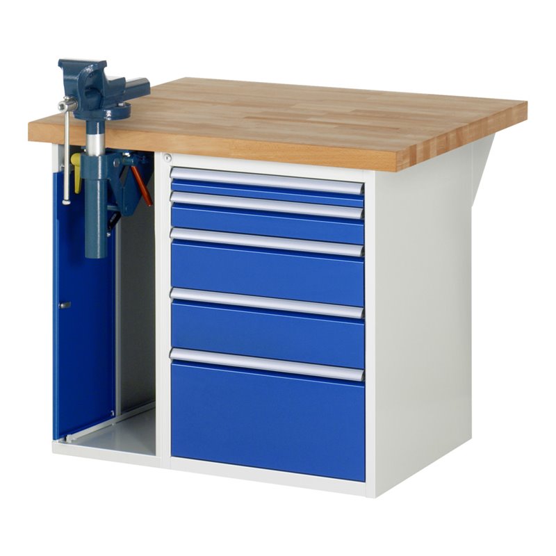 Rau Werkbank 7511A2, H890mm, 5x Schublade-TA, 1x SSKL