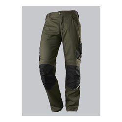 BP® Leichte Arbeitshose mit Kniepolstertaschen, oliv/schwarz