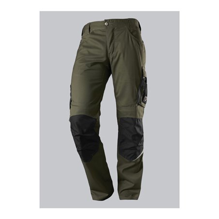 BP® Leichte Arbeitshose mit Kniepolstertaschen, oliv/schwarz