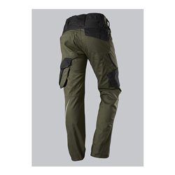 BP® Leichte Arbeitshose mit Kniepolstertaschen, oliv/schwarz