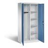 C+P Akten-/Garderobenschrank Acurado, H1950xB930xT500mm, Front Fernblau, Korpus Lichtgrau (8921-312)
