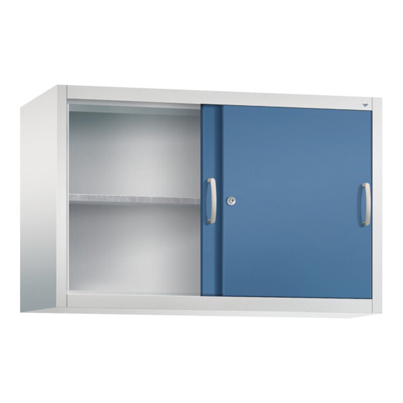 C+P Aufsatzschrank Acurado, H790xB1200xT400mm, Front Fernblau, Korpus Lichtgrau (2045-09)