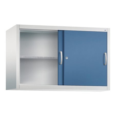 C+P Aufsatzschrank Acurado, H790xB1200xT400mm, Front Fernblau, Korpus Lichtgrau (2045-09)