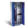 C+P Akten-/Garderobenschrank Acurado, H1950xB930xT500mm, Front Enzianblau, Korpus Lichtgrau (8921-312)