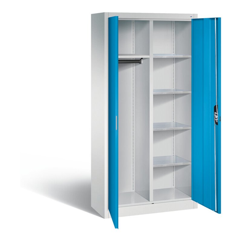 C+P Akten-/Garderobenschrank Acurado, H1950xB930xT400mm, Front Lichtblau, Korpus Lichtgrau (8920-312)