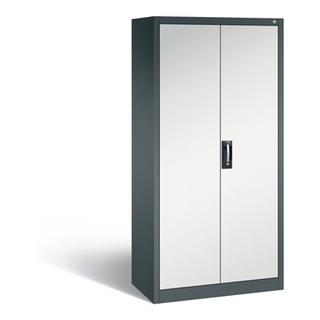 C+P Akten-/Garderobenschrank Acurado, H1950xB930xT500mm, Front Lichtgrau, Korpus Anthrazitgrau (8921-312)