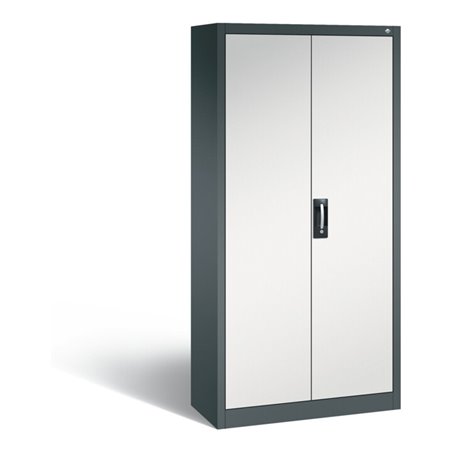 C+P Akten-/Garderobenschrank Acurado, H1950xB930xT400mm, Front Lichtgrau, Korpus Anthrazitgrau (8920-312)