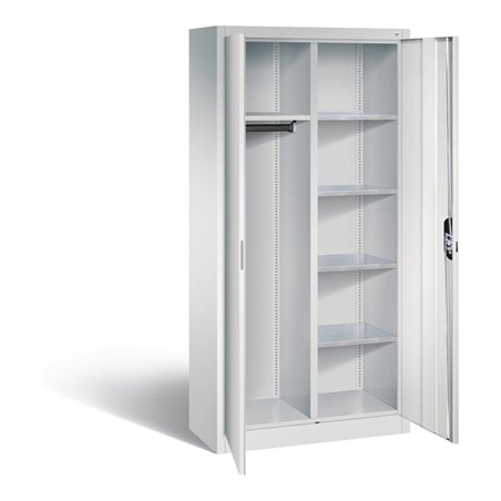 C+P Akten-/Garderobenschrank Acurado, H1950xB930xT400mm, Front Lichtgrau, Korpus Lichtgrau (8920-312)