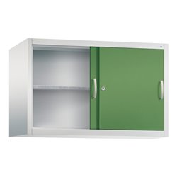 C+P Aufsatzschrank Acurado, H790xB1200xT500mm, Front Resedagrün, Korpus Lichtgrau (2055-09)