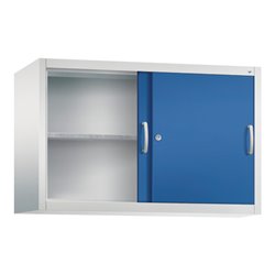 C+P Aufsatzschrank Acurado, H790xB1200xT400mm, Front Enzianblau, Korpus Lichtgrau (2045-09)