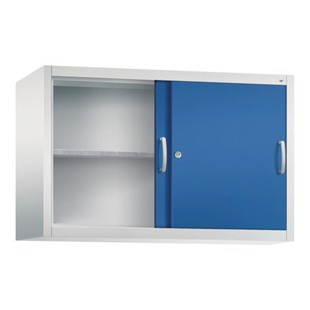 C+P Aufsatzschrank Acurado, H790xB1200xT400mm, Front Enzianblau, Korpus Lichtgrau (2045-09)