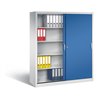 C+P Schiebetürenschrank Acurado, H1950xB1600xT500mm, Front Enzianblau, Korpus Lichtgrau (2150-00)