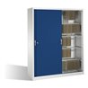 C+P Schiebetürenschrank Acurado, H1950xB1600xT500mm, Front Enzianblau, Korpus Lichtgrau (2150-60)