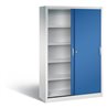 C+P Schiebetürenschrank Acurado, H1950xB1200xT400mm, Front Enzianblau, Korpus Lichtgrau (2040-00)