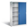 C+P Schiebetürenschrank Acurado, H1950xB1200xT500mm, Front Enzianblau, Korpus Lichtgrau (2050-00)