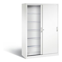 C+P Schiebetürenschrank Acurado, H1950xB1200xT500mm, Front Verkehrsweiß, Korpus Verkehrsweiß (2050-60)