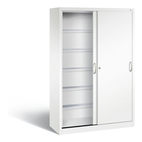 C+P Schiebetürenschrank Acurado, H1950xB1200xT500mm, Front Verkehrsweiß, Korpus Verkehrsweiß (2050-60)