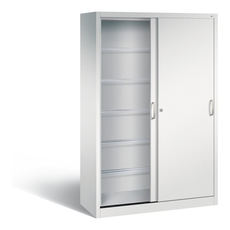 C+P Schiebetürenschrank Acurado, H1950xB1200xT500mm, Front Lichtgrau, Korpus Lichtgrau (2050-60)