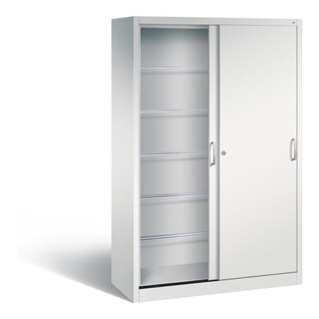 C+P Schiebetürenschrank Acurado, H1950xB1200xT500mm, Front Lichtgrau, Korpus Lichtgrau (2050-60)