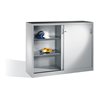 C+P Schiebetürenschrank Acurado, H1200xB1600xT400mm, Front Lichtgrau, Korpus Lichtgrau (2147-09)