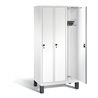 C+P Garderobenschrank Evolo, H1850xB900xT500mm, Front Dekor Weiß, Korpus Verkehrsweiß (48010-30)