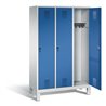 C+P Garderobenschrank Evolo, H1850xB1200xT500mm, Front Enzianblau, Korpus Lichtgrau (48010-32)