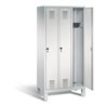 C+P Garderobenschrank Evolo, H1850xB900xT500mm, Front Lichtgrau, Korpus Lichtgrau (48010-30)