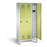 C+P Garderobenschrank Evolo, H1850xB900xT500mm, Front Viridingrün, Korpus Lichtgrau (48010-30)