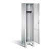 C+P Garderobenschrank Evolo, H1850xB420xT500mm, Front Lichtgrau, Korpus Lichtgrau (48010-12)