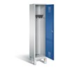 C+P Garderobenschrank Evolo, H1850xB420xT500mm, Front Enzianblau, Korpus Lichtgrau (48010-12)