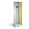 C+P Garderobenschrank Evolo, H1850xB320xT500mm, Front Viridingrün, Korpus Lichtgrau (48010-10)