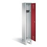 C+P Garderobenschrank Evolo, H1850xB320xT500mm, Front Rubinrot, Korpus Lichtgrau (48010-10)