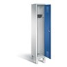 C+P Garderobenschrank Evolo, H1850xB320xT500mm, Front Enzianblau, Korpus Lichtgrau (48010-10)
