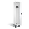 C+P Garderobenschrank Evolo, H1850xB320xT500mm, Front Dekor Weiß, Korpus Verkehrsweiß (48010-10)