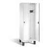 C+P Garderobenschrank Evolo, H1850xB610xT500mm, Front Dekor Weiß, Korpus Verkehrsweiß (48010-20)