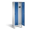 C+P Garderobenschrank Evolo, H1850xB610xT500mm, Front Enzianblau, Korpus Lichtgrau (48010-20)