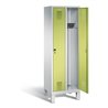 C+P Garderobenschrank Evolo, H1850xB610xT500mm, Front Viridingrün, Korpus Lichtgrau (48010-20)