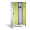 C+P Garderobenschrank Evolo, H1850xB810xT500mm, Front Viridingrün, Korpus Lichtgrau (48010-22)