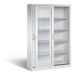 C+P Schiebetürenschrank Acurado, H1950xB1200xT400mm, Front Lichtgrau, Korpus Lichtgrau (2049-055)
