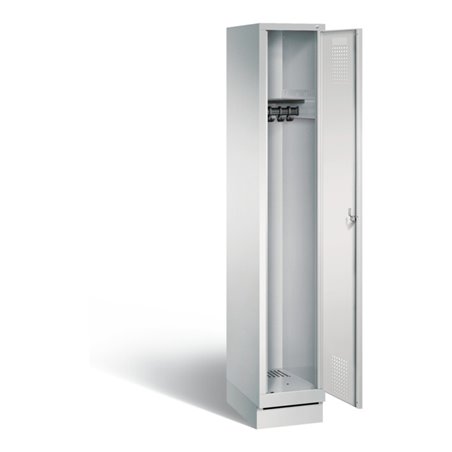 C+P Garderobenschrank Evolo, H1800xB320xT500mm, Front Lichtgrau, Korpus Lichtgrau (48020-10)