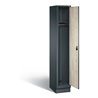 C+P Garderobenschrank Evolo, H1800xB320xT500mm, Front Dekor Sen-Esche, Korpus Anthrazitgrau (48020-10)