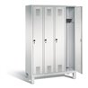 C+P Garderobenschrank Evolo, H1850xB1190xT500mm, Front Lichtgrau, Korpus Lichtgrau (48010-40)