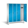 C+P Garderobenschrank Evolo, H1850xB1590xT500mm, Front Lichtblau, Korpus Lichtgrau (48010-42)