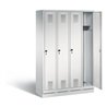 C+P Garderobenschrank Evolo, H1800xB1190xT500mm, Front Lichtgrau, Korpus Lichtgrau (48020-40)