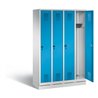 C+P Garderobenschrank Evolo, H1800xB1190xT500mm, Front Lichtblau, Korpus Lichtgrau (48020-40)