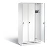 C+P Garderobenschrank Evolo, H1800xB900xT500mm, Front Dekor Weiß, Korpus Verkehrsweiß (48020-30)