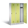 C+P Garderobenschrank Evolo, H1800xB1200xT500mm, Front Viridingrün, Korpus Lichtgrau (48020-32)