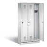 C+P Garderobenschrank Evolo, H1800xB900xT500mm, Front Lichtgrau, Korpus Lichtgrau (48020-30)
