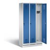 C+P Garderobenschrank Evolo, H1800xB900xT500mm, Front Enzianblau, Korpus Lichtgrau (48020-30)