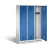 C+P Garderobenschrank Evolo, H1800xB1200xT500mm, Front Enzianblau, Korpus Lichtgrau (48020-32)